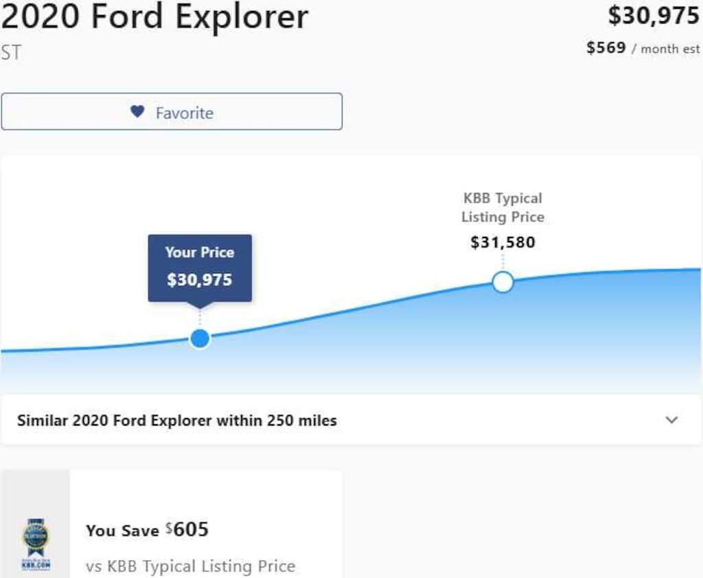Used 2020 Ford Explorer ST SUV