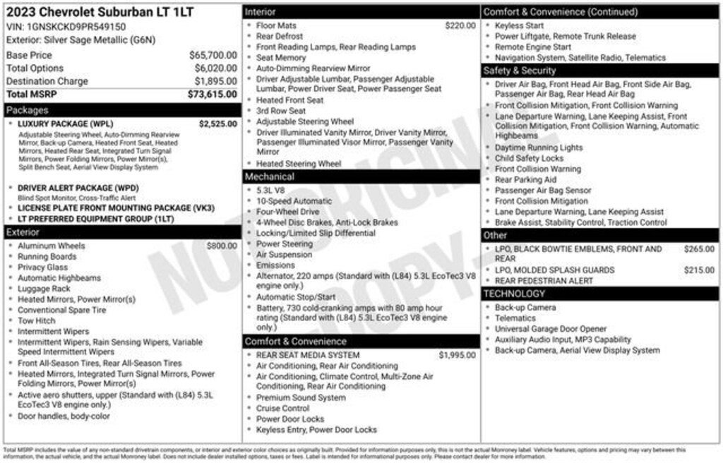 Used 2023 Chevrolet Suburban LT SUV