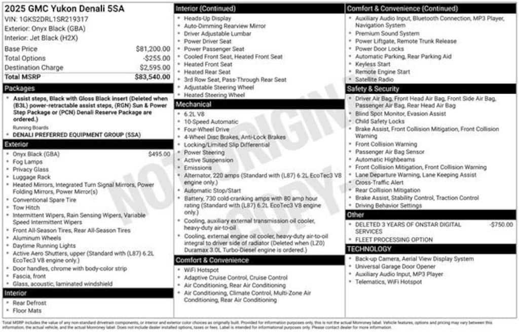 Used 2025 GMC Yukon Denali SUV