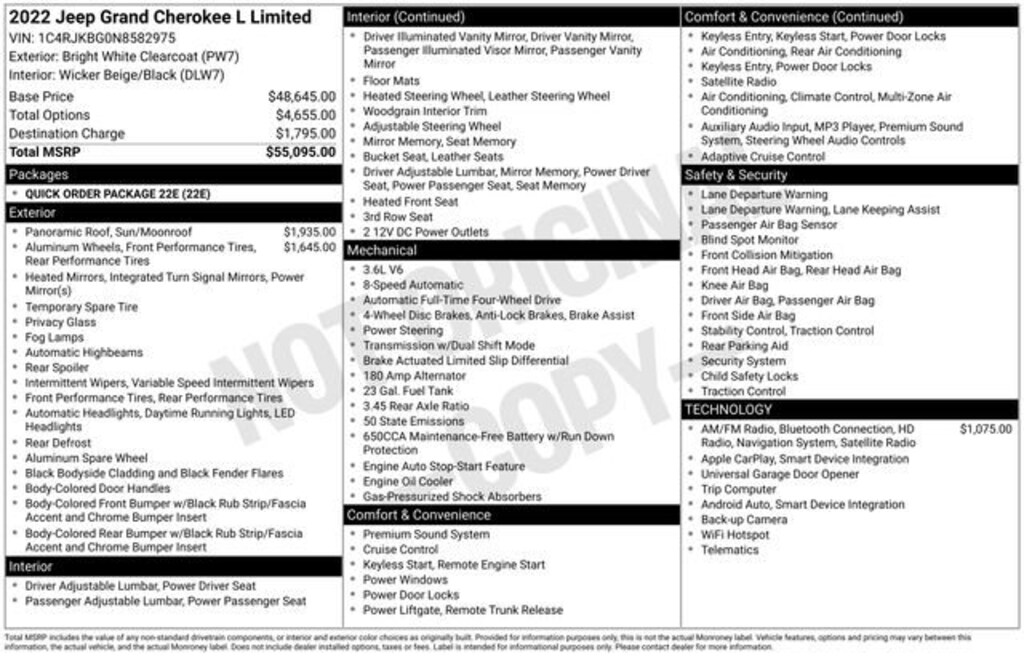 Used 2022 Jeep Grand Cherokee L Limited