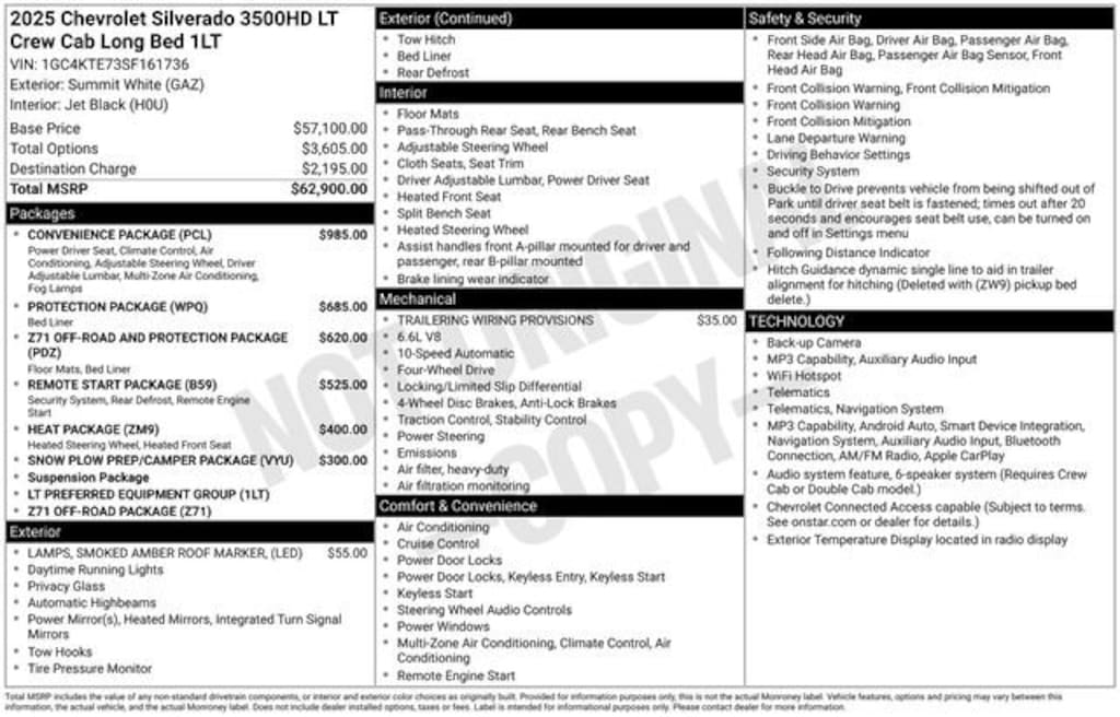Used 2025 Chevrolet Silverado 3500 HD LT Truck