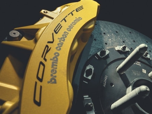 Close up view of brakes on 2026 Chevrolet Corvette Z06 