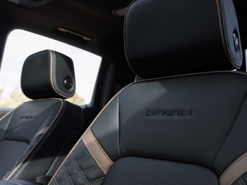 2025 GMC Canyon close up view of front seats