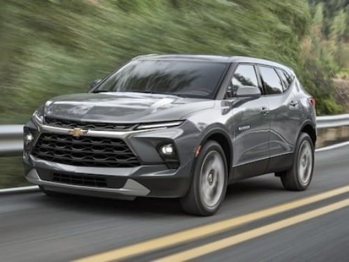 2025 Chevrolet Blazer driving on a highway