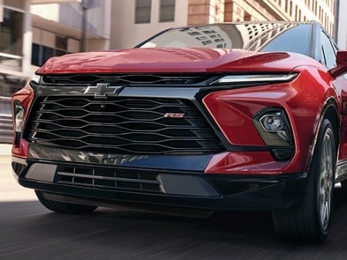 Close up view of 2026 Chevrolet Blazer grille
