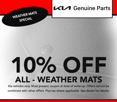 10% off all weather mats