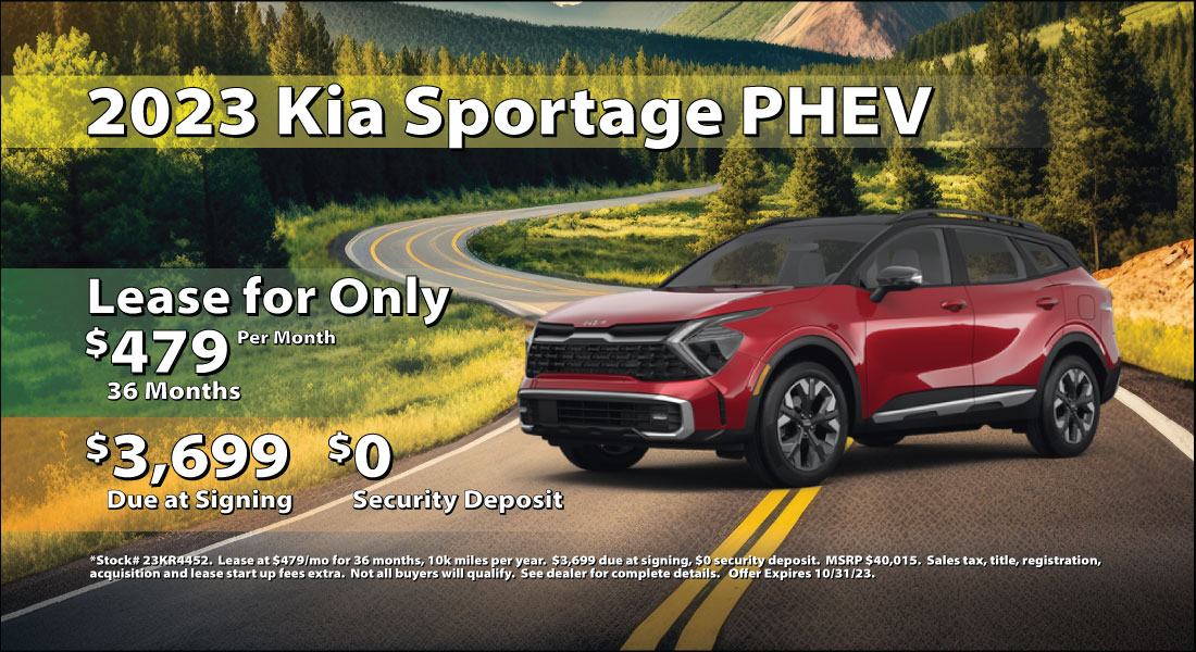 2023 Kia Sportage PHEV - Lease for only $479