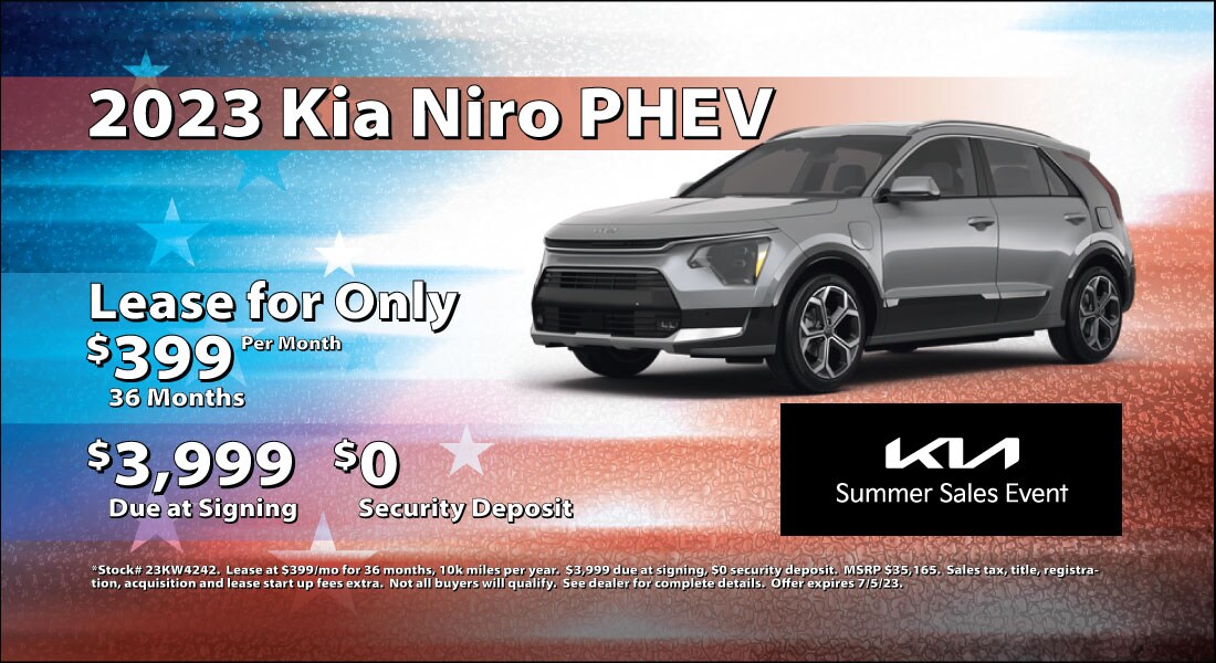 2023 Kia Niro PHEV Lease for $399/mo.