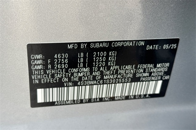 2025 Subaru Legacy Premium - Photo 22