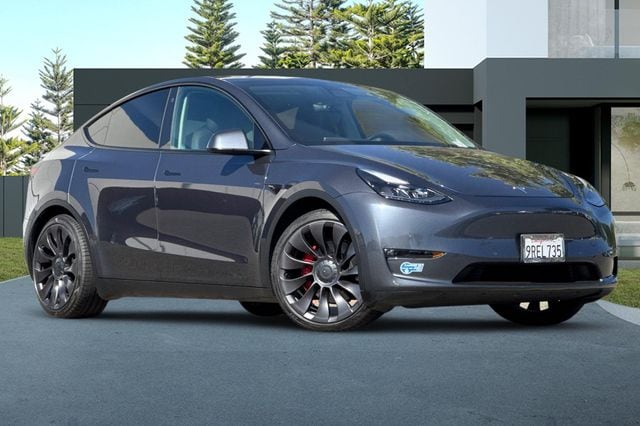 Used 2021 Tesla Model Y Performance with VIN 5YJYGDEF3MF209677 for sale in Fremont, CA