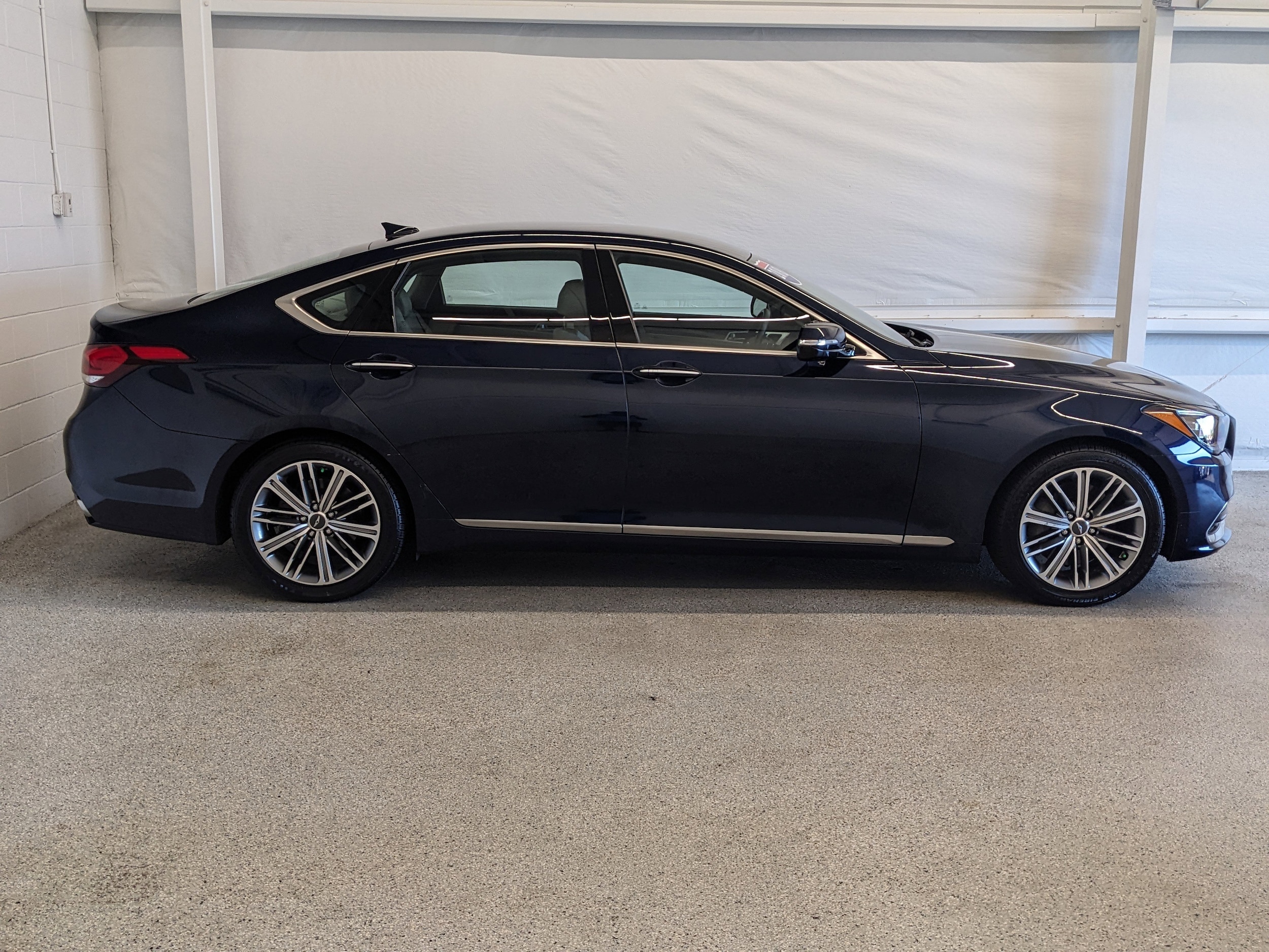 Used 2018 GENESIS G80 Base with VIN KMHGN4JE4JU246699 for sale in Branford, CT