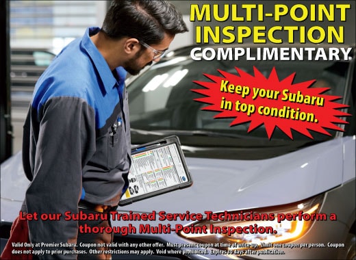 Free multi-point inspection of your subaru