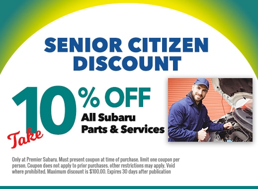 Premier Subaru Service - Senior Citizen Discount