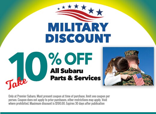 Premier Subaru Service - Military Discount