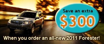 2011 Forester Factory Order Special