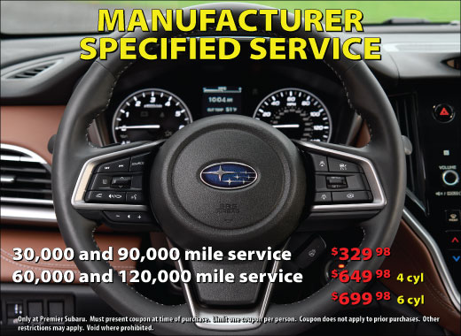 30,000 and 90,000 mile service $329.98, 60,000 and 120,000 mile service starting at $649.98