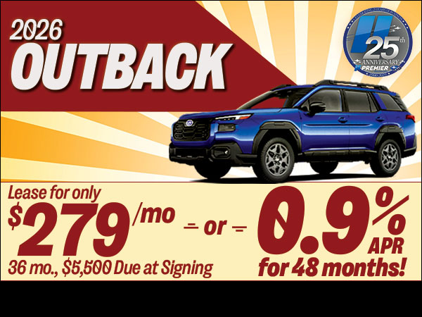 New Vehicle Specials | Premier Subaru