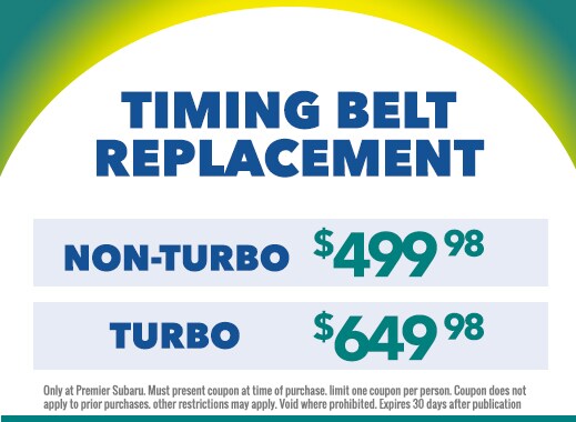 replace your timing belt for $499.98 for non turbo and $649.98 for turbo