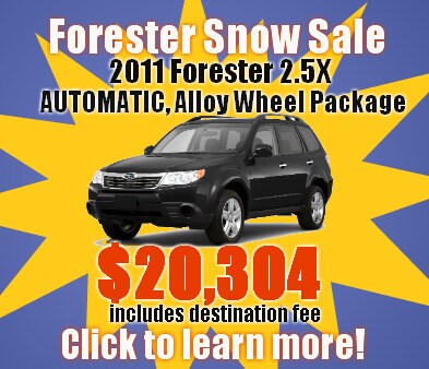 2011 Forester Snow Sale