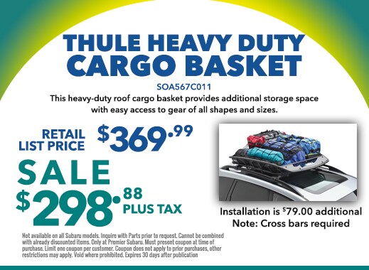 Premier Subaru Parts - Heavy Duty Cargo Basket