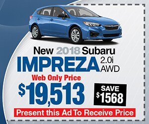 Premier Subaru Branford New Car Special Web Pricing | Premier Subaru