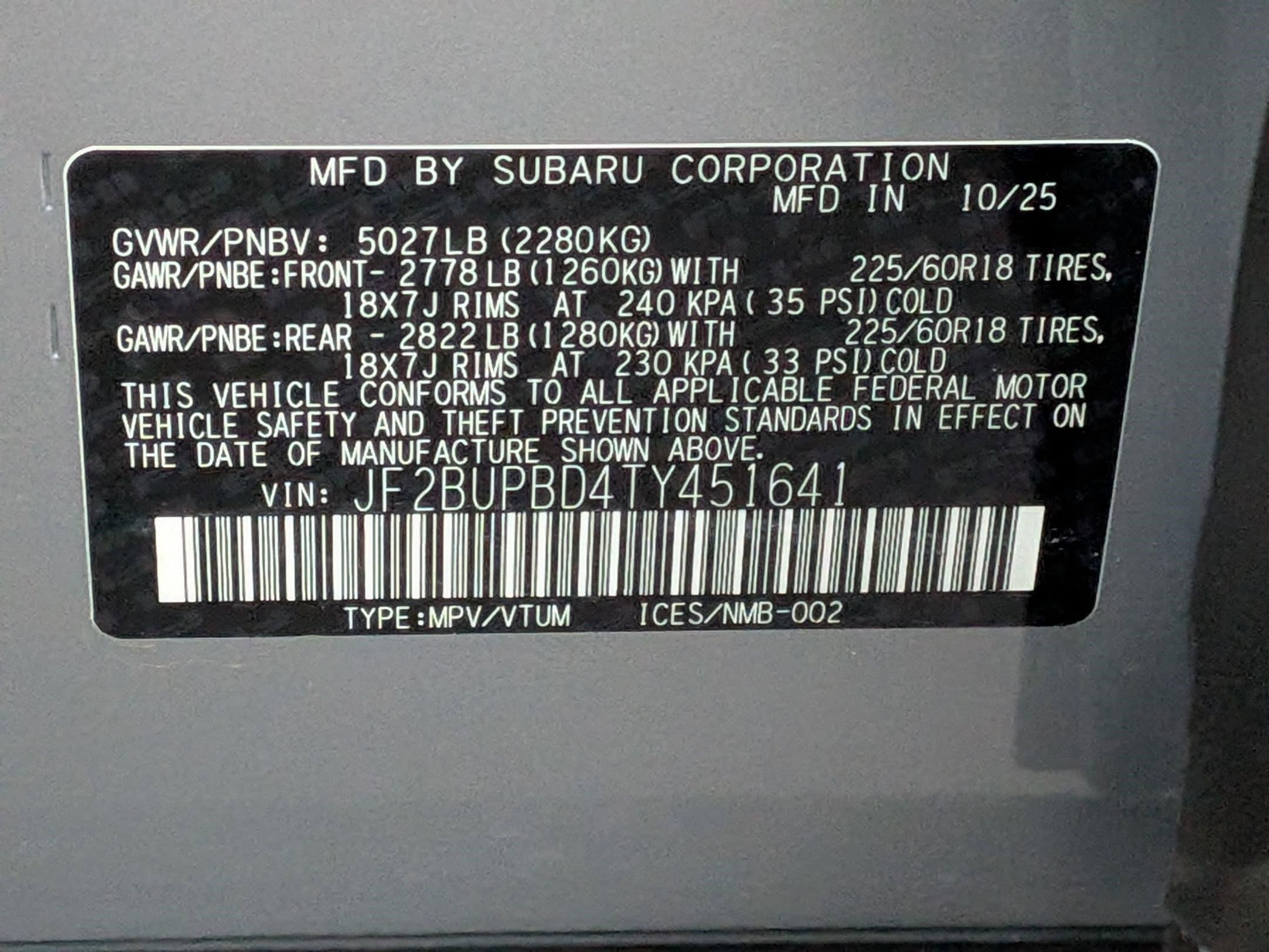 2026 Subaru Outback Premium - Photo 30