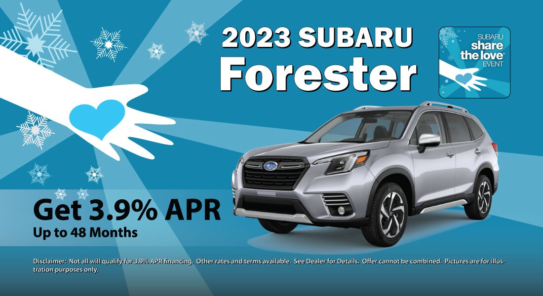 2023 Subaru Forester - Get 3.9% APR up to 48 months