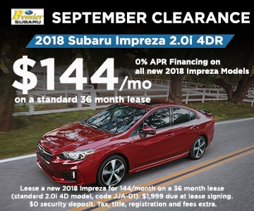 2018 Subaru Impreza Lease Special Ct Subaru Dealer Premier