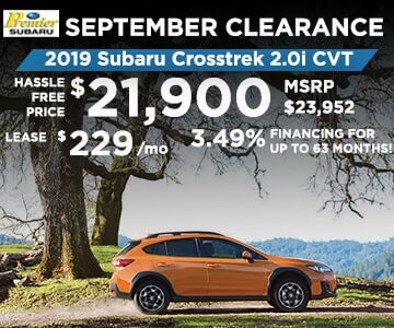 2019 Subaru Crosstrek Lease Special Ct Subaru Dealer Premier