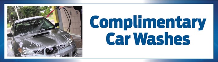 complimentary car washes each service visit