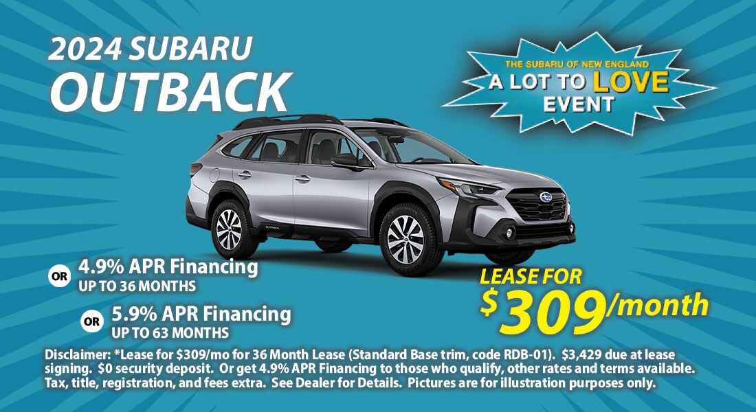 2024 Outback- lease for $309/mo