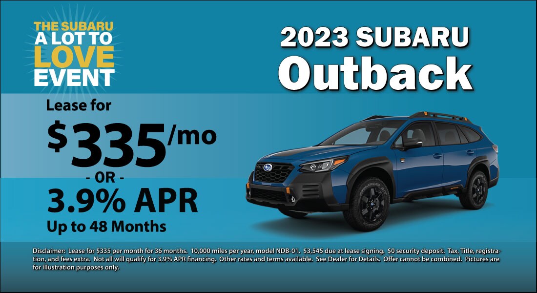 2023 Subaru OUTBACK - $335/month