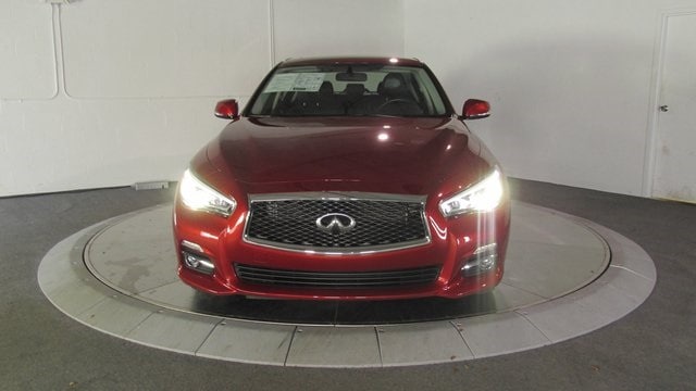 Certified 2014 INFINITI Q50 Base with VIN JN1BV7AP5EM684402 for sale in Burlington, VT