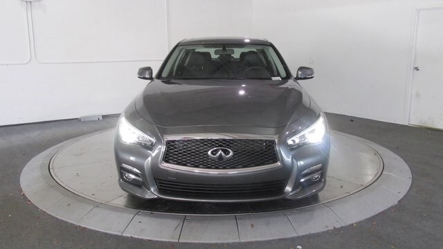 Certified 2014 INFINITI Q50 Premium with VIN JN1BV7AP1EM683425 for sale in Burlington, VT