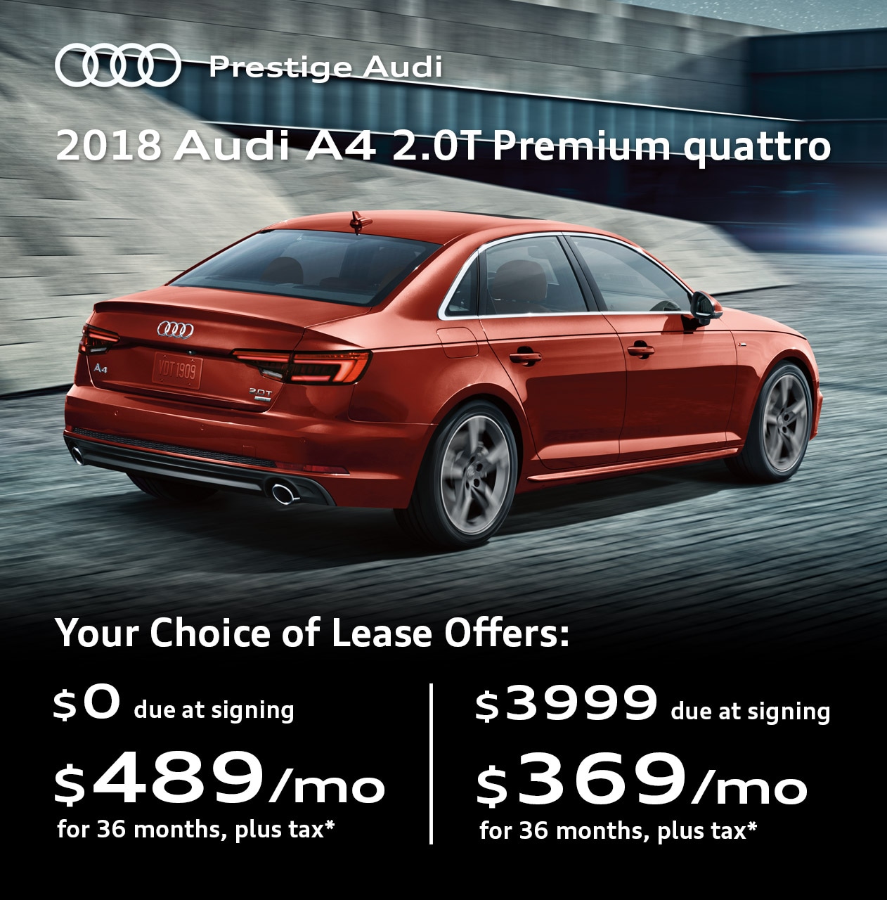 Audi Specials - Lease Deals & Offers at Prestige Audi Near ...