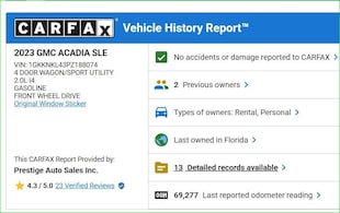 2023 GMC Acadia SLE SUV