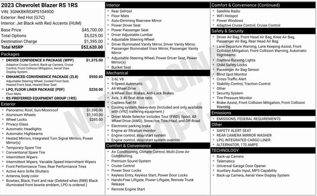 2023 Chevrolet Blazer RS's photo