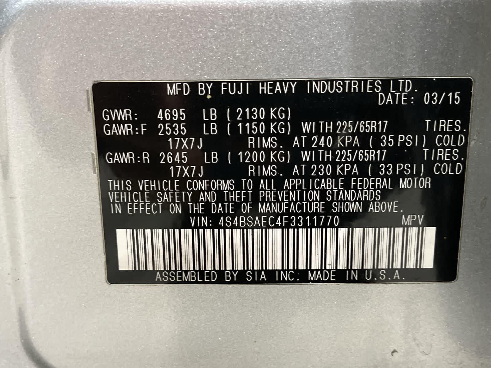 Thumbnail: 2015 Subaru Outback - 33