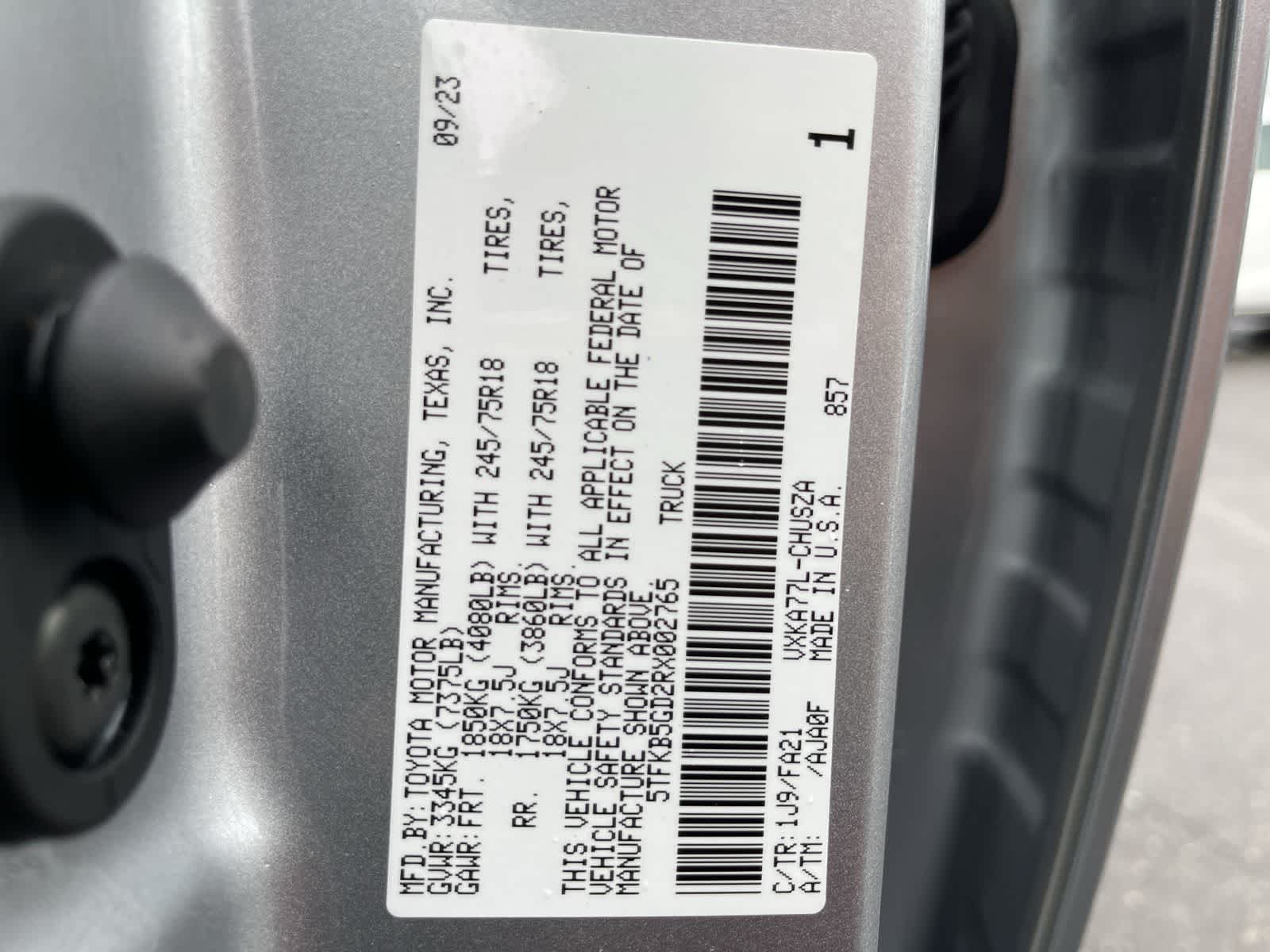 2024 Toyota Tundra SR 33