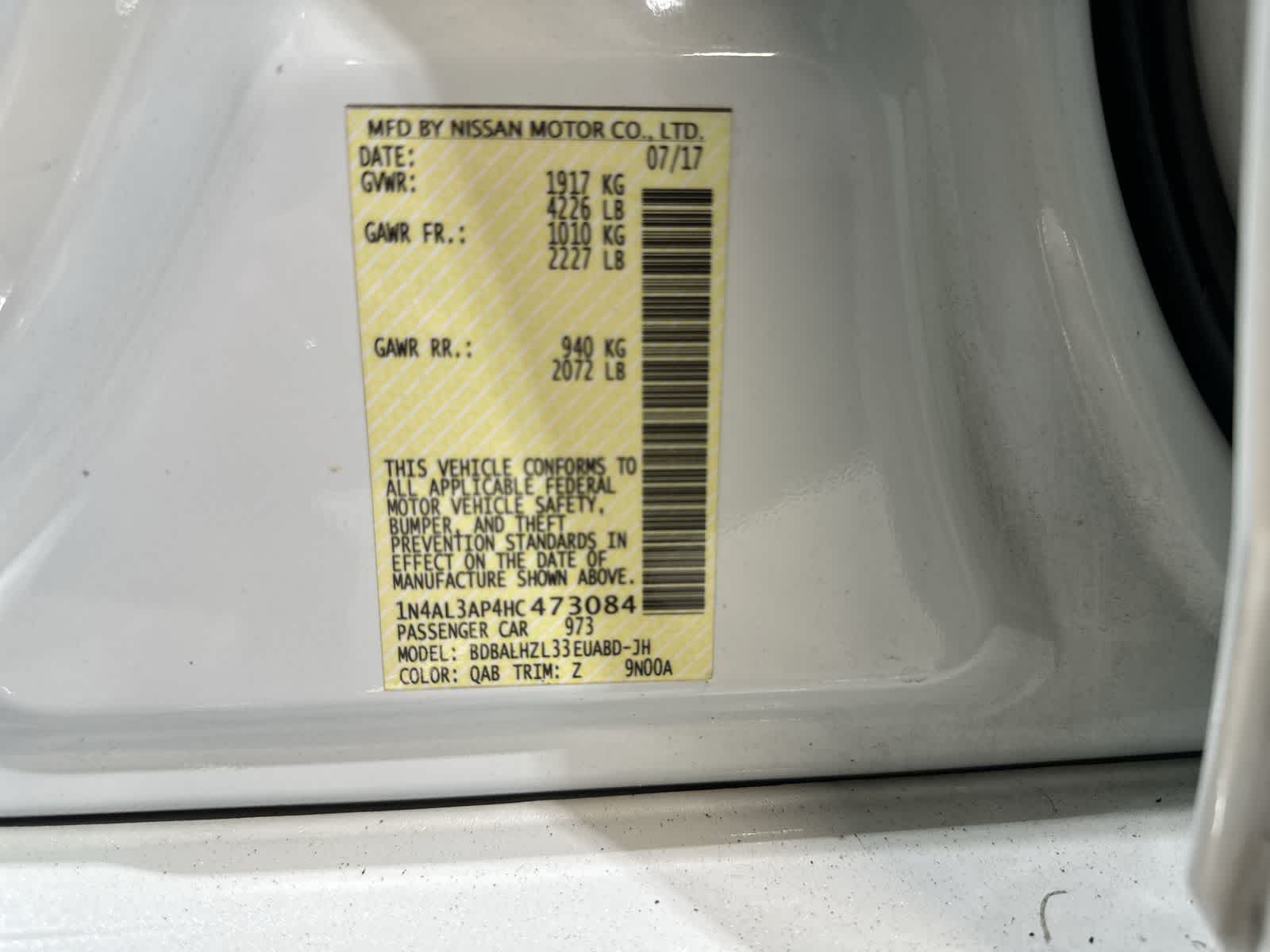 Thumbnail: 2017 Nissan Altima - 33