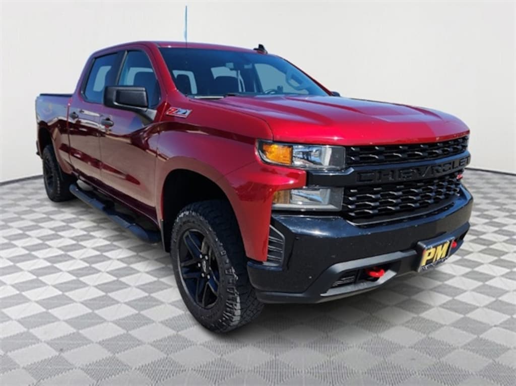 Used 2021 Chevrolet Silverado 1500 Custom Trail Boss Truck Crew Cab