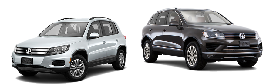 2015 Volkswagen Tiguan vs Touareg