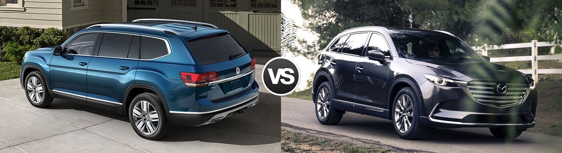 2018 Volkswagen Atlas vs 2018 2017 Mazda CX-9