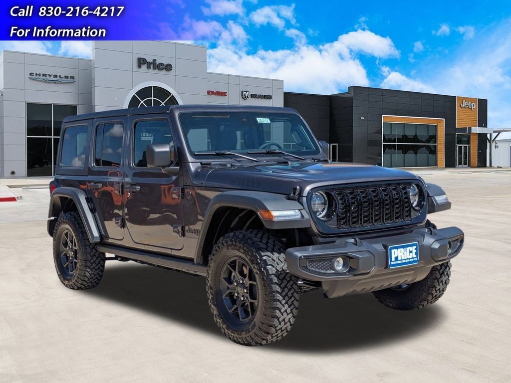 New 2025 Jeep Wrangler 4-DOOR WILLYS Sport Utility