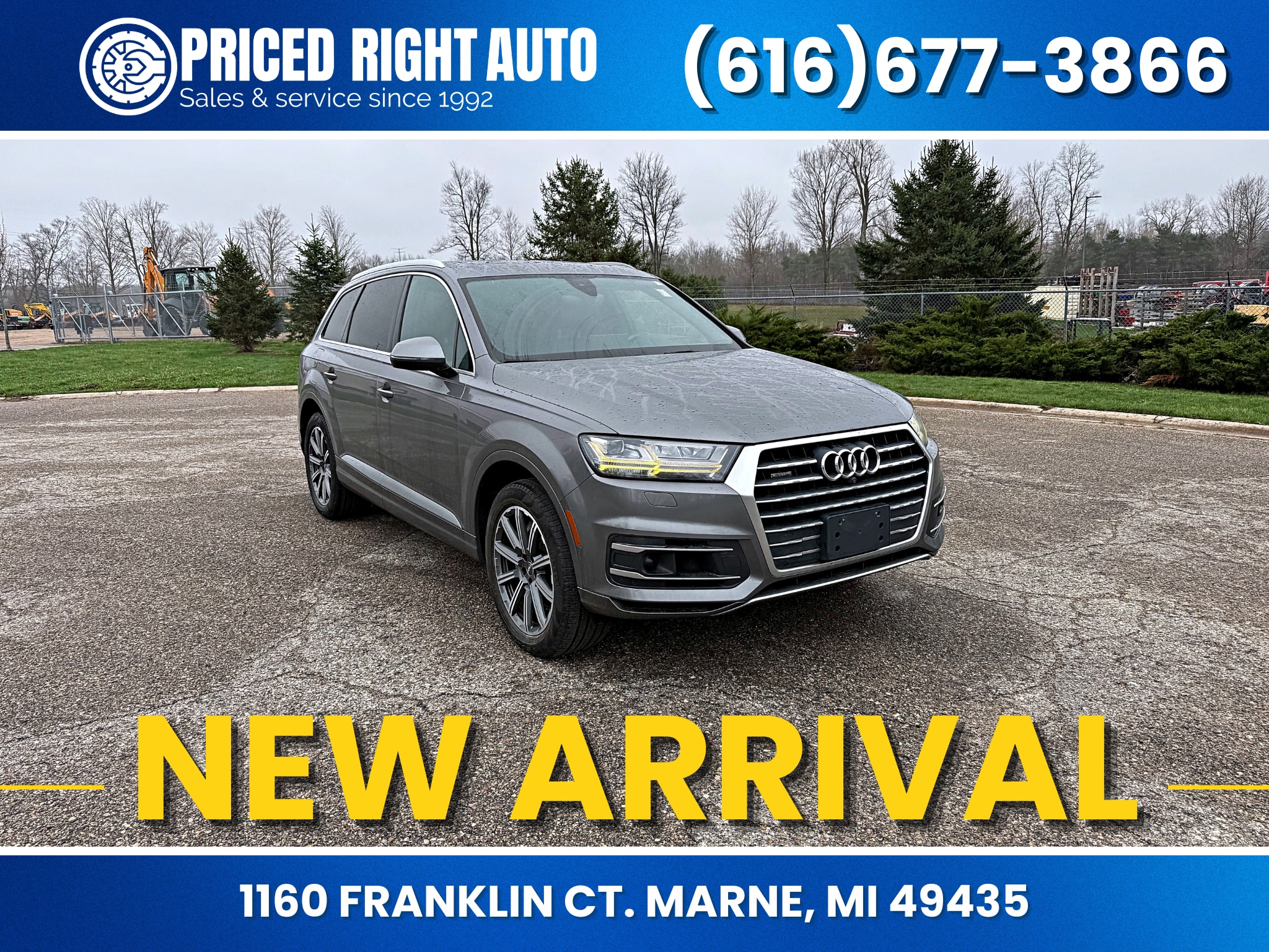Graphite Gray 2017 Audi Q7 3.0T quattro Prestige SUV / Crossover All-Wheel Drive 8-Speed Automatic