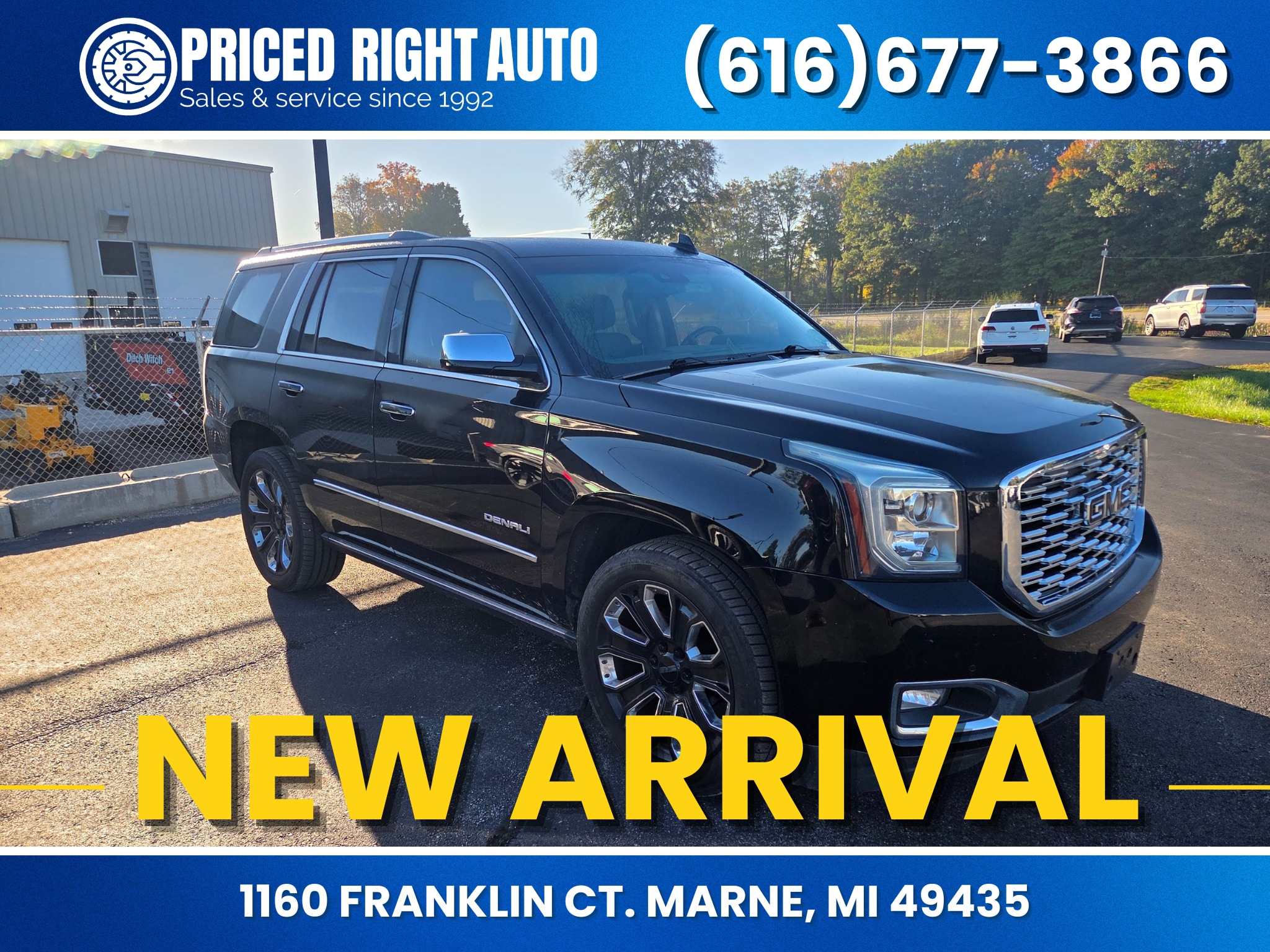 Onyx Black 2019 GMC Yukon SUV / Crossover Four-Wheel Drive 