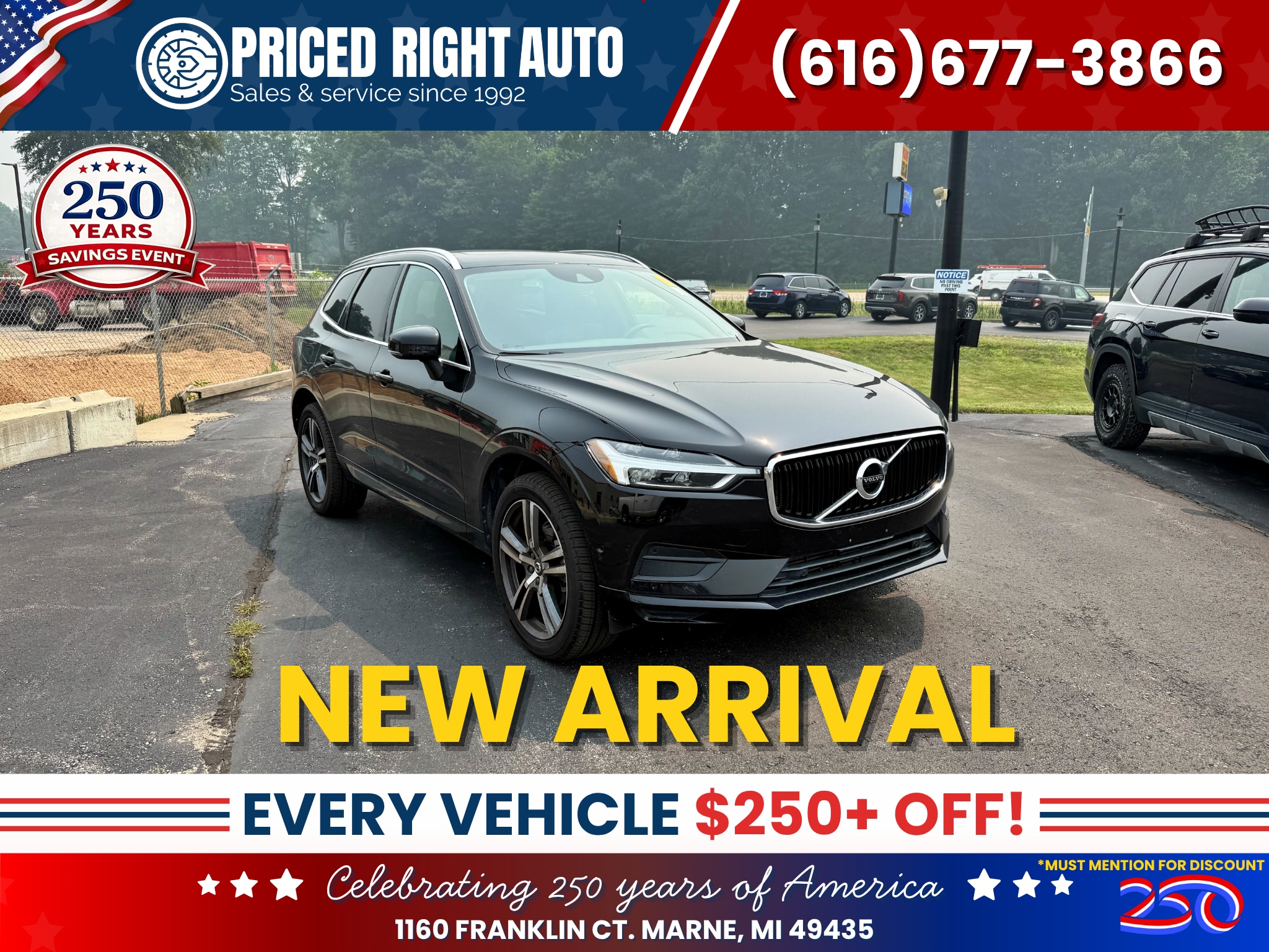 Onyx Black 2018 Volvo XC60 SUV / Crossover All-Wheel Drive Automatic