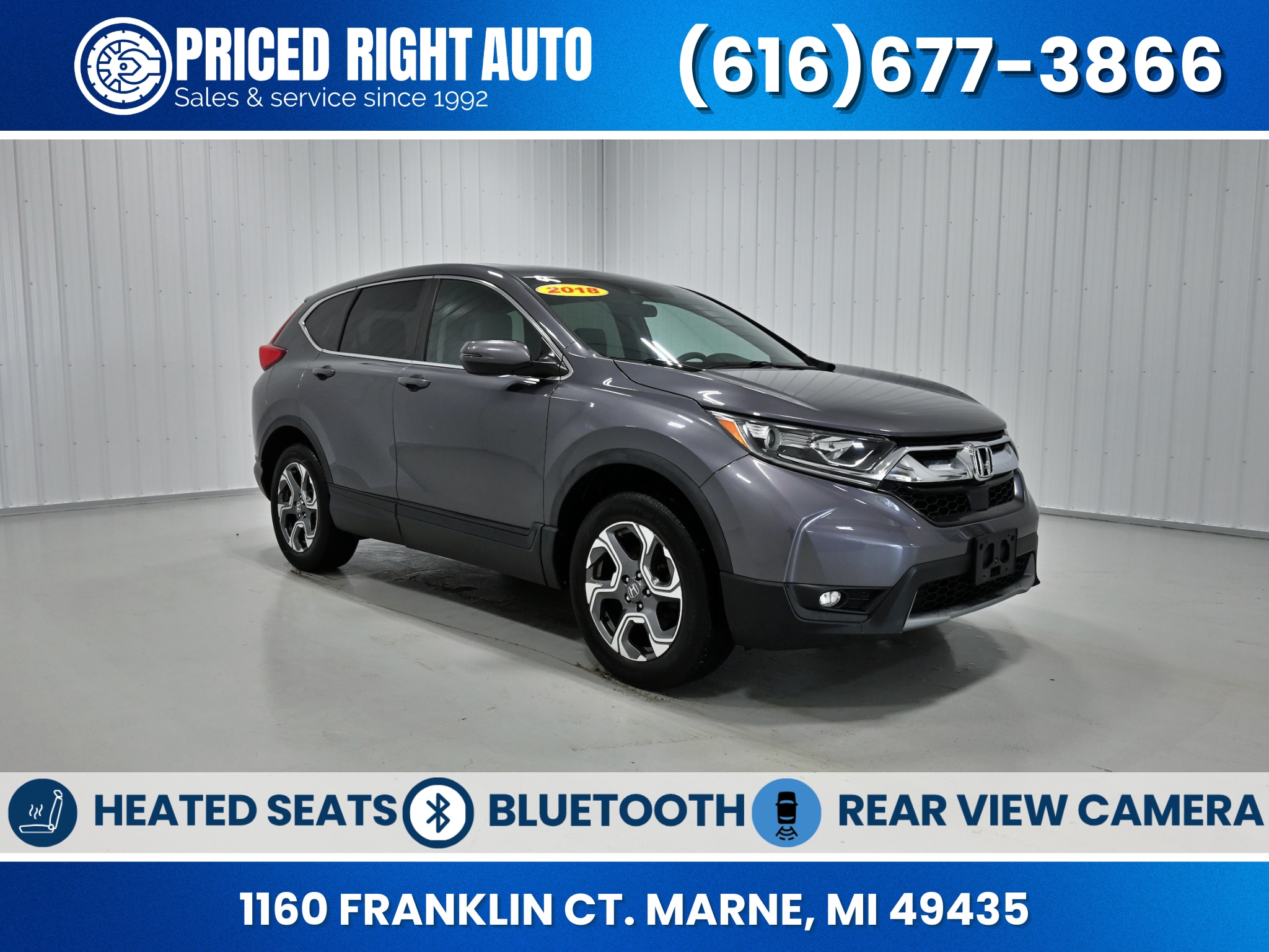 Gunmetal 2018 Honda CR-V SUV / Crossover All-Wheel Drive Continuously Variable Transmission