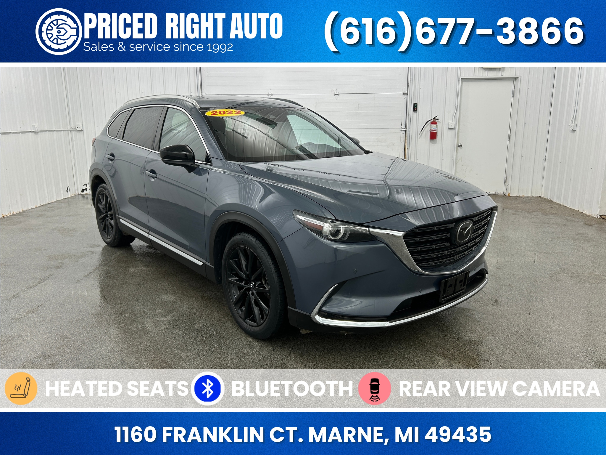 Polymetal Gray Metallic 2022 Mazda CX-9 Carbon Edition AWD SUV / Crossover All-Wheel Drive 6-Speed Automatic