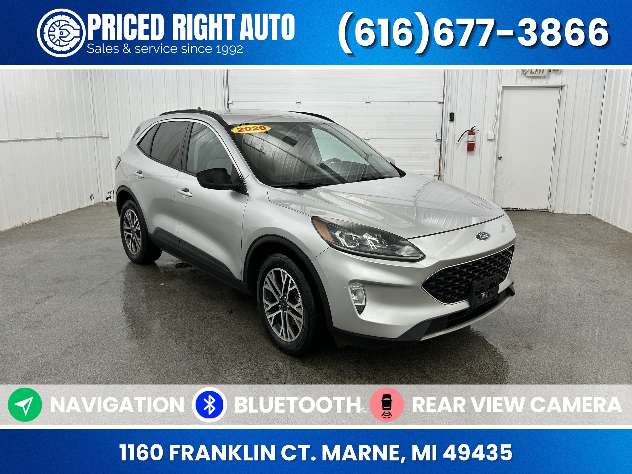Ingot Silver 2020 Ford Escape SEL AWD SUV / Crossover All-Wheel Drive 8-Speed Automatic